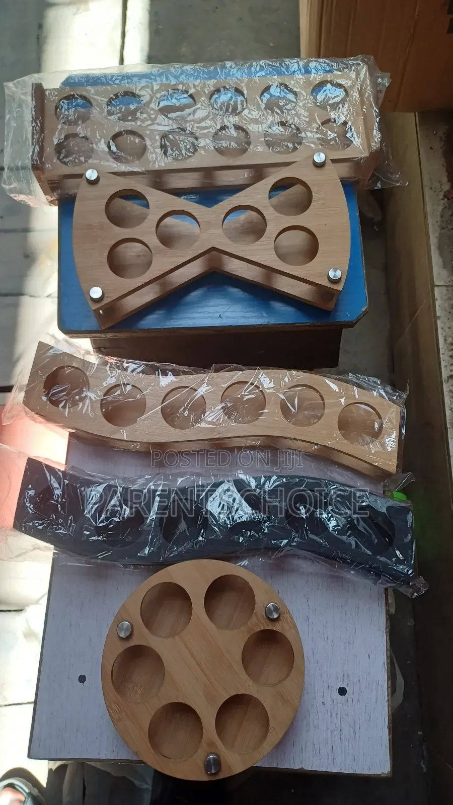 Wooden Shot Rack