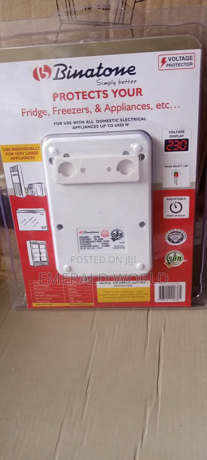 Binatone Automatic Voltage Protector (Avp-3000)