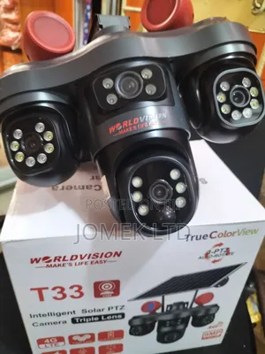 CCTV Solar Energy 3 Lens Sarin Motion Detection Camera