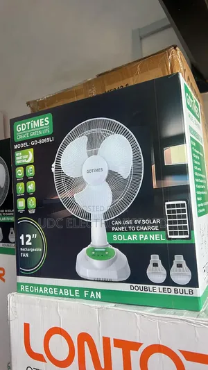 Original Gdtimes Rechargeable Table/Desktop Fan