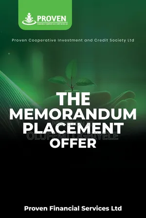 Proven Coop Investment Credit Society LTD Memorandum Placement Offer