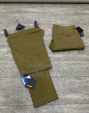 Classic Massimo Dutti Stretchy Material Chinos Trousers