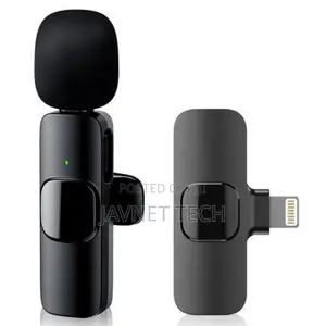 2.4g Wireless Lavalier Microphone (Ios, Black)