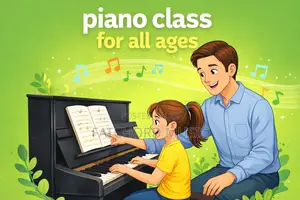 Piano, Saxophone, Violin, Guitar Class for All Ages