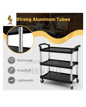 3-Tier Plastic Food Trolley