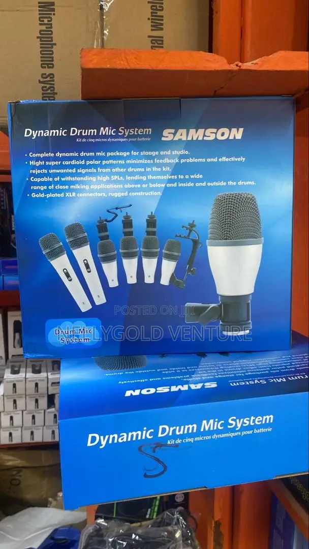 7 Sets Dynamic Drum Mic System