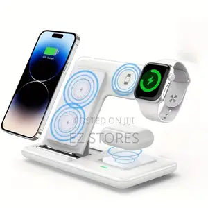 3-in-1 Wireless Charging Station | Fast Charger for iPhone Iwatch