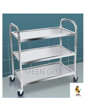3-Tier High Quality Stainless Steel Food Trolley for Hotels