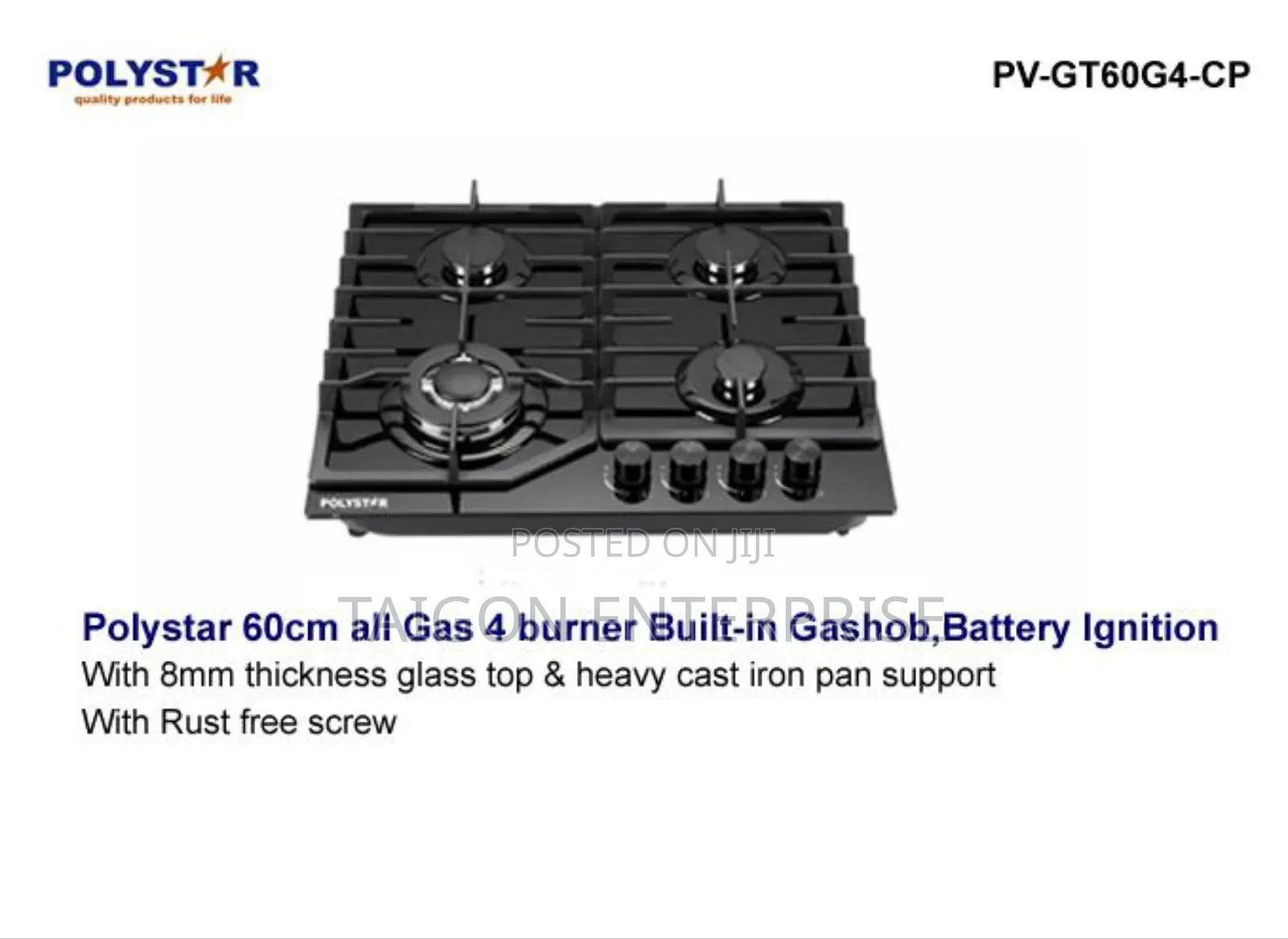 4 Burners Built in Gashob