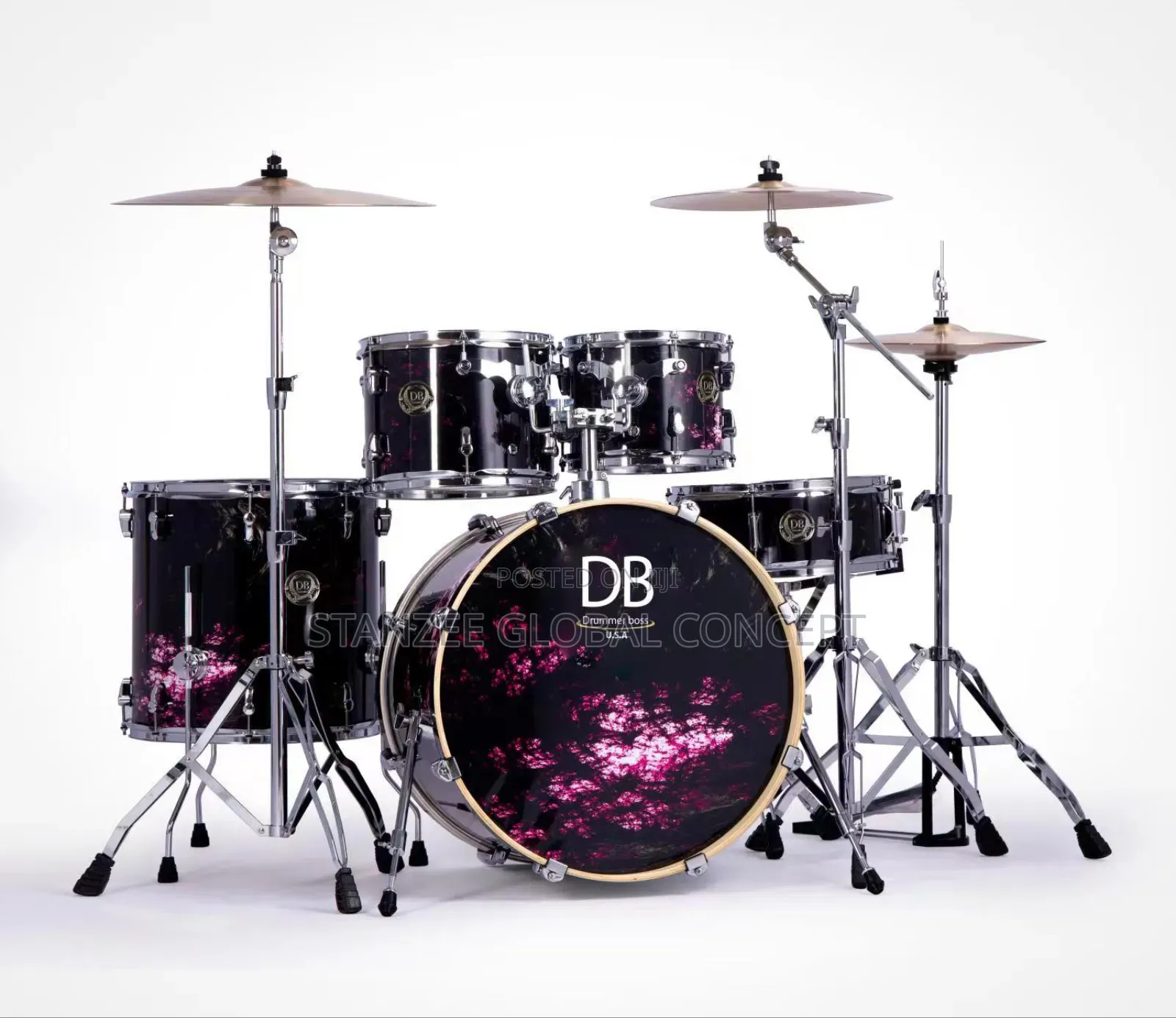 Professional Drummer Boss C7s Quality 5 Sets Drum