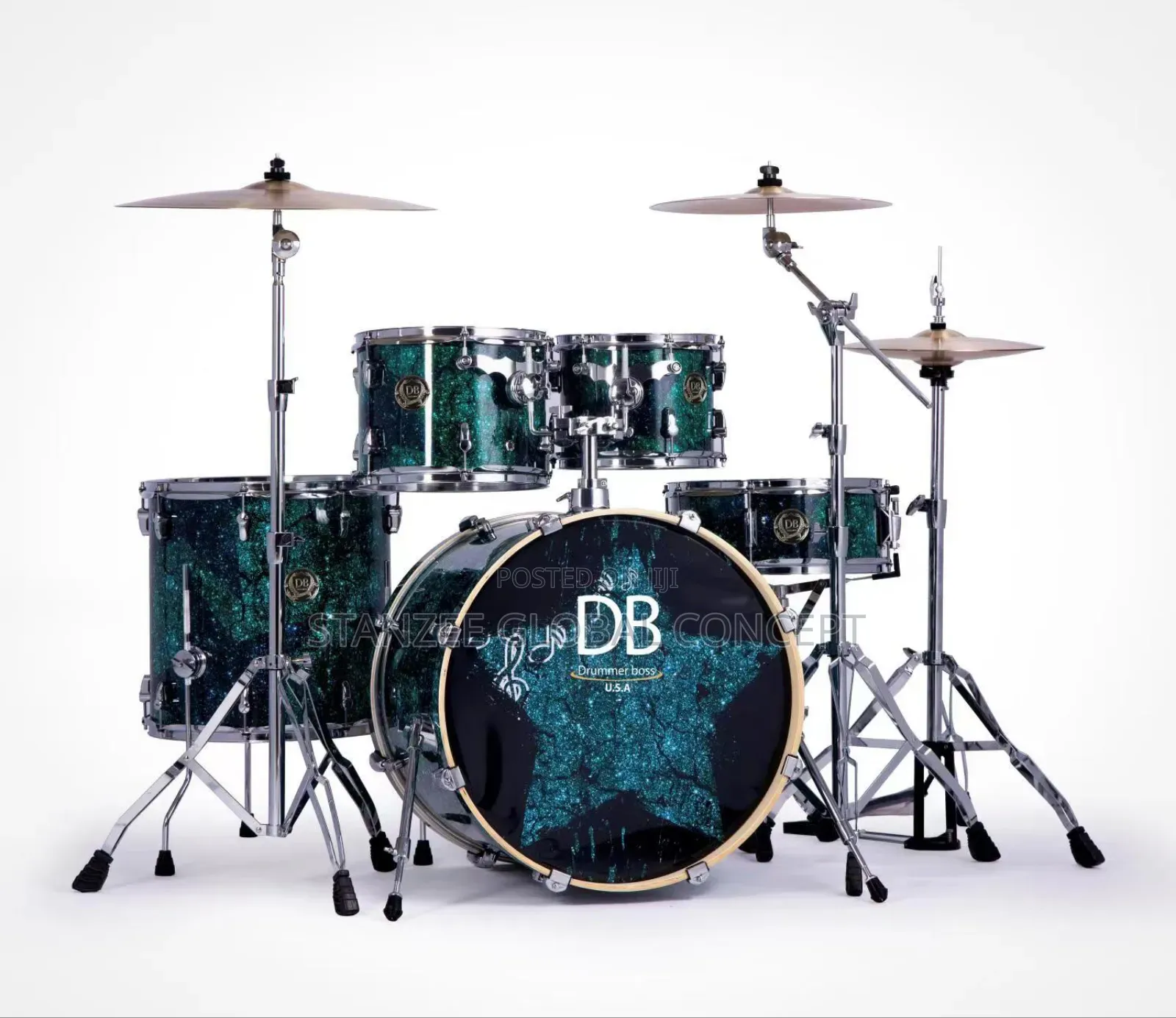Professional Drummer Boss C7s Quality 5 Sets Drum