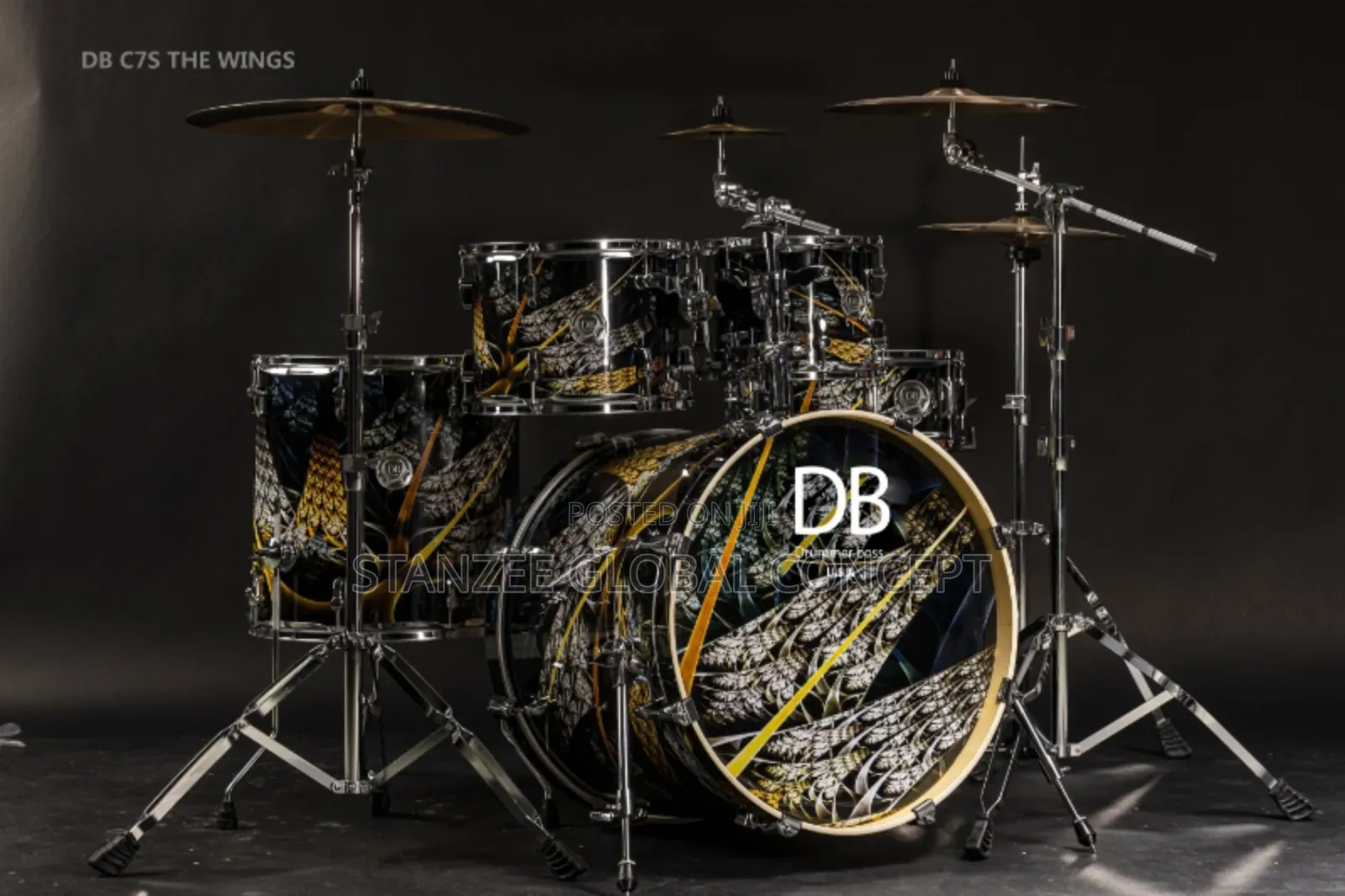 Professional Drummer Boss C7s Quality 5 Sets Drum
