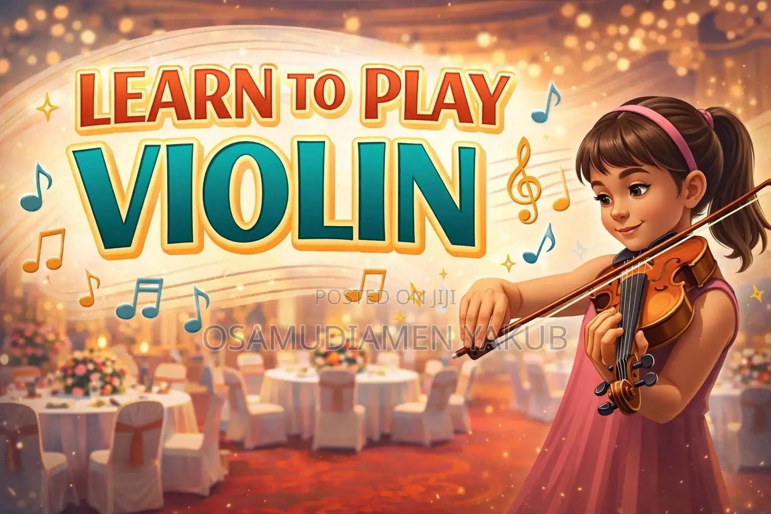 Piano, Saxophone, Violin, Guitar Class for All Ages