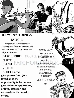 Piano, Saxophone, Violin, Guitar Class for All Ages