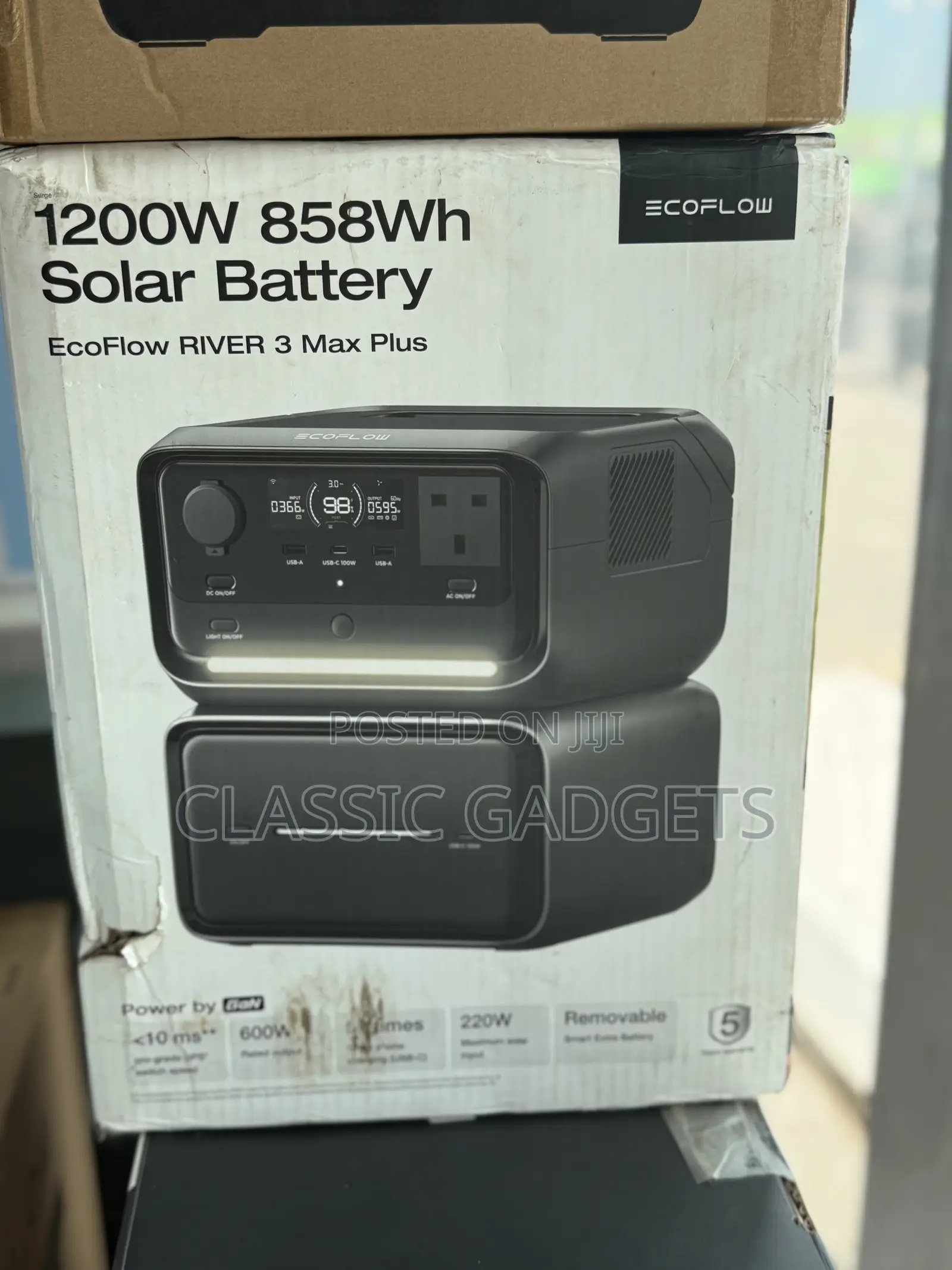 Ecoflow River 3 Max Plus Solar Generator /Power Station