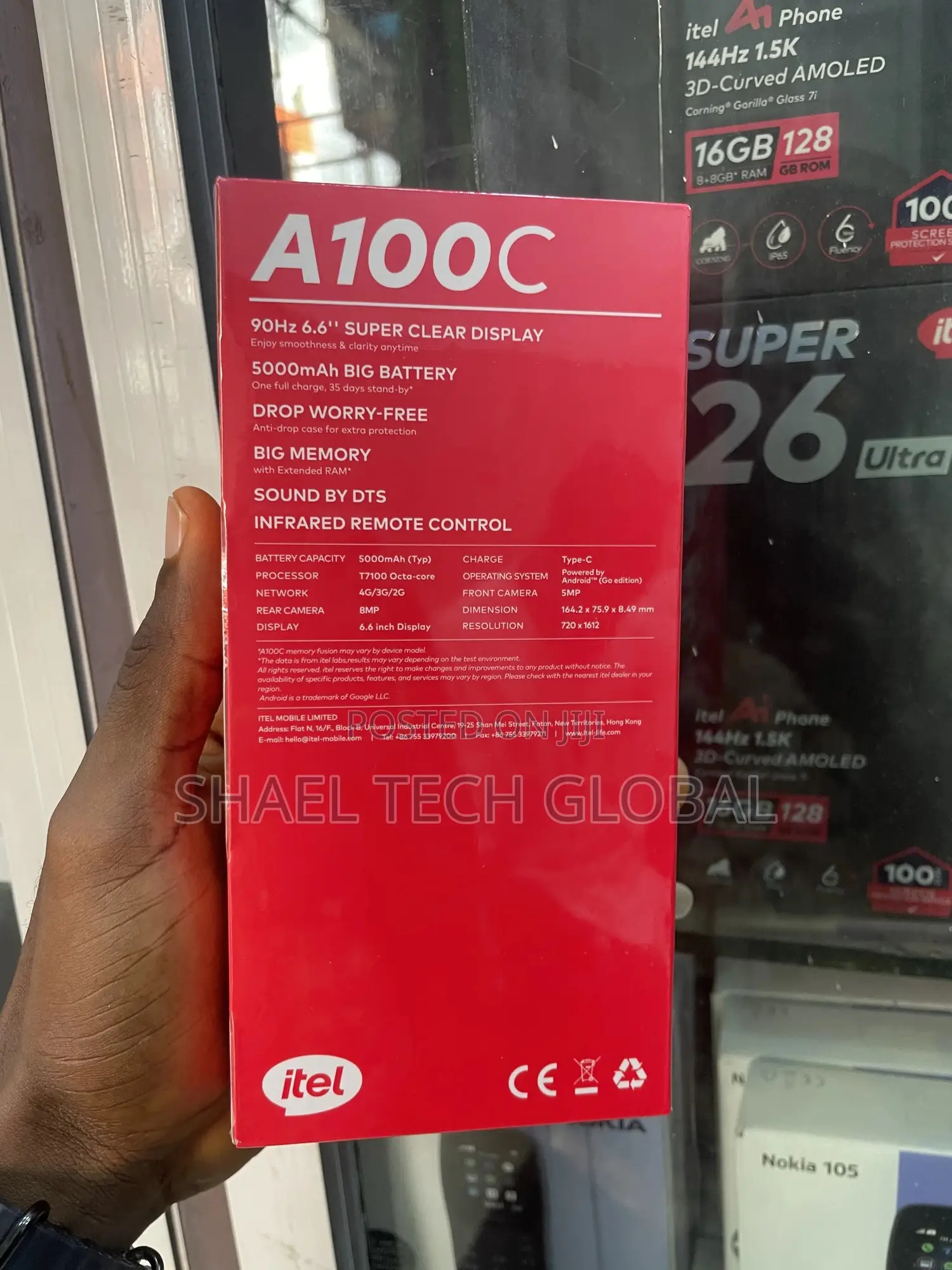 New Itel A100C 64 GB Blue