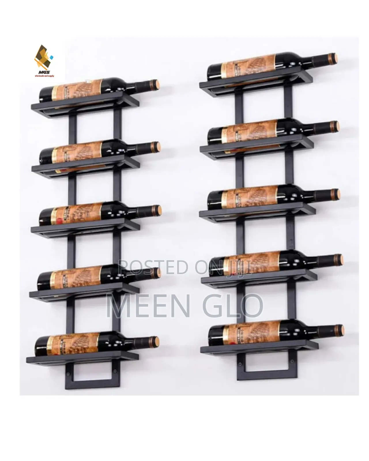 Quality 5-tier Wall Mounted Wine Rack
