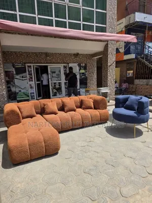 High Quality Luxury L Shape Sofa Chair With One Single