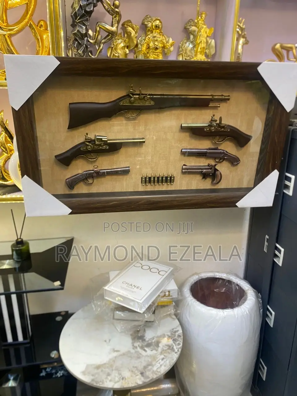 Luxury Vintage Antique Flintlock Gun Wall Art Frame – Classic Decor