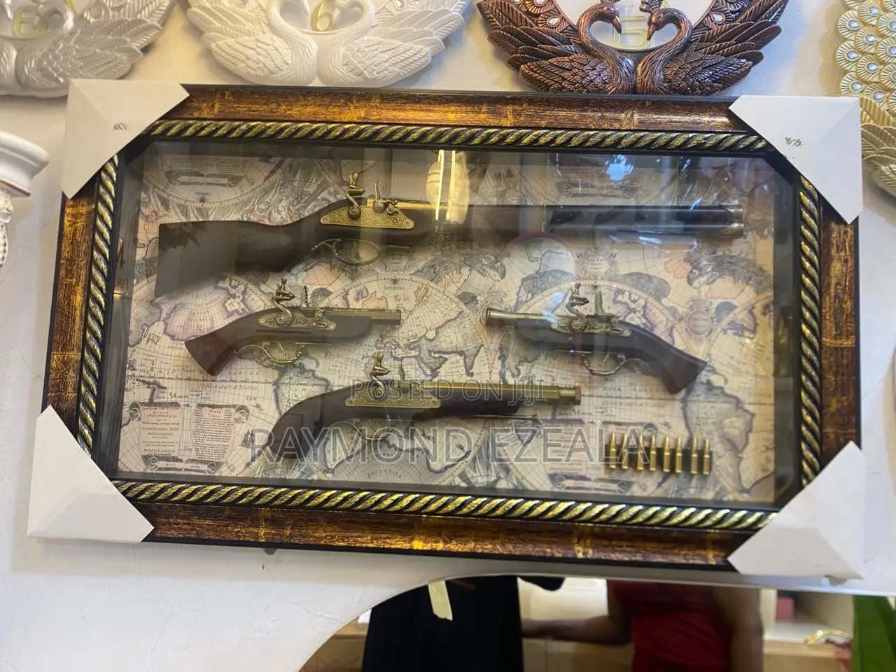 Luxury Vintage Antique Flintlock Gun Wall Art Frame – Classic Decor