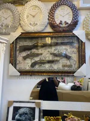 Luxury Vintage Antique Flintlock Gun Wall Art Frame – Classic Decor