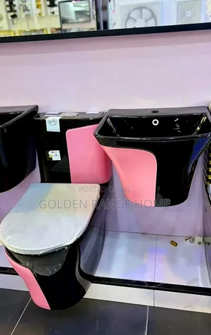 Executive Pink and Black England Watercloset