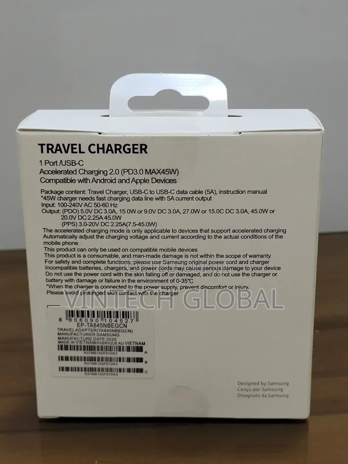 Original Samsung Super Fast Charger 45w