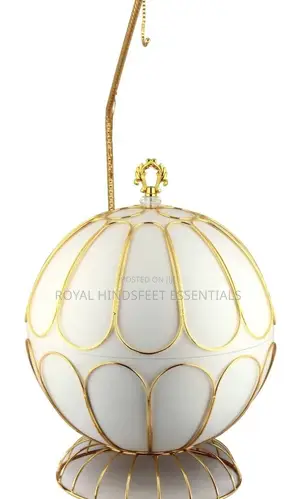 8l Luxury Round Gold Hanging Chaffing Dish