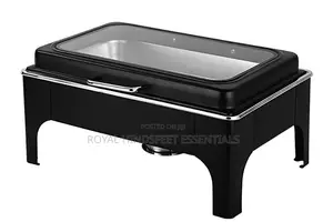 Quality Luxury Stainless Steel Black Chaffing Dish.