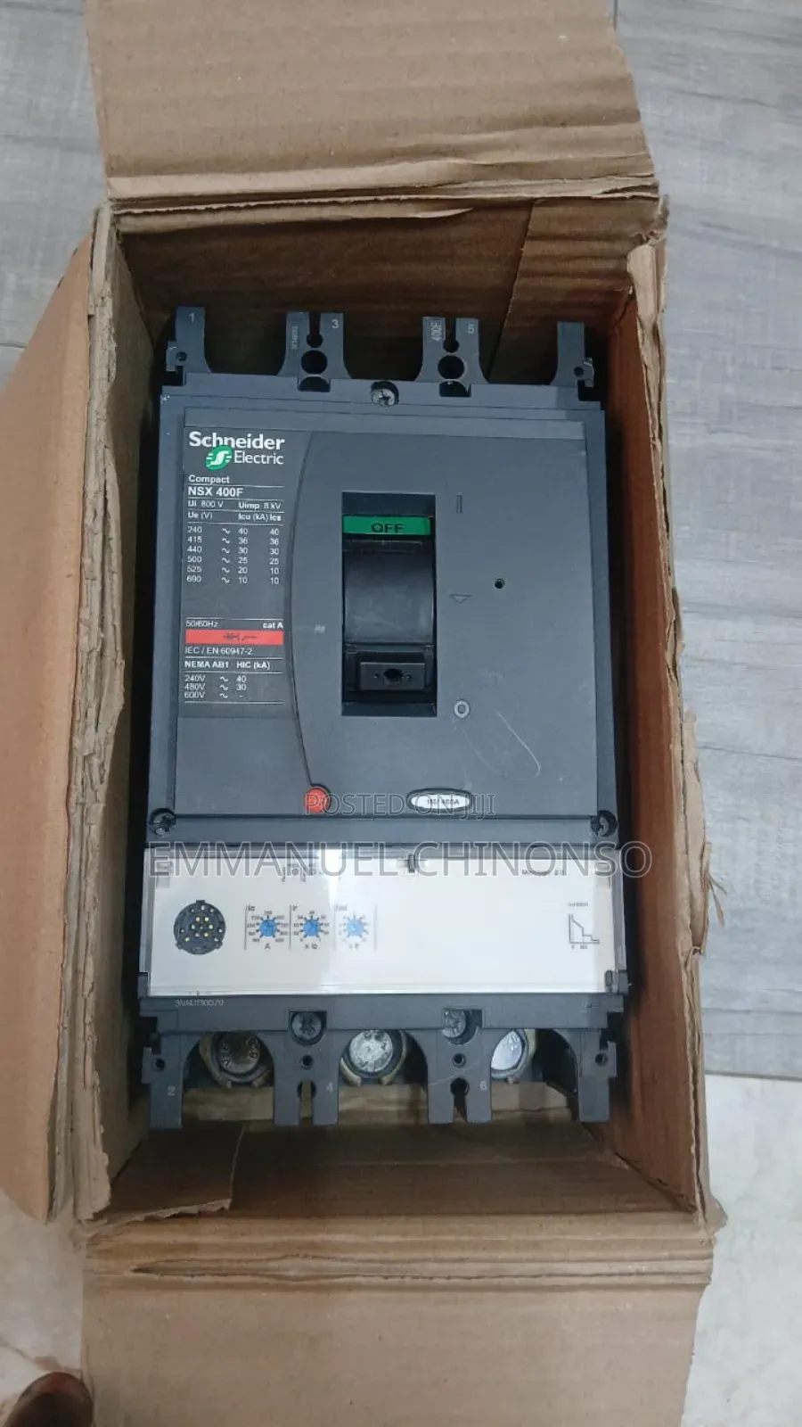 400a 3pole Schneider McCb Breaker