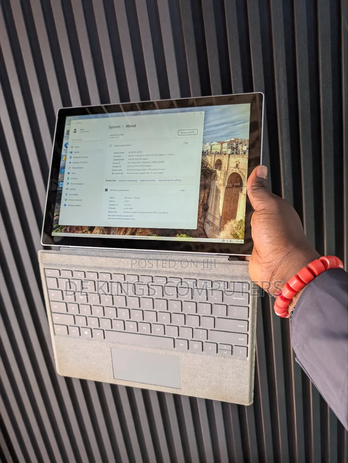 Laptop Microsoft Surface Pro 7 4GB Intel Core i3 SSD 128GB