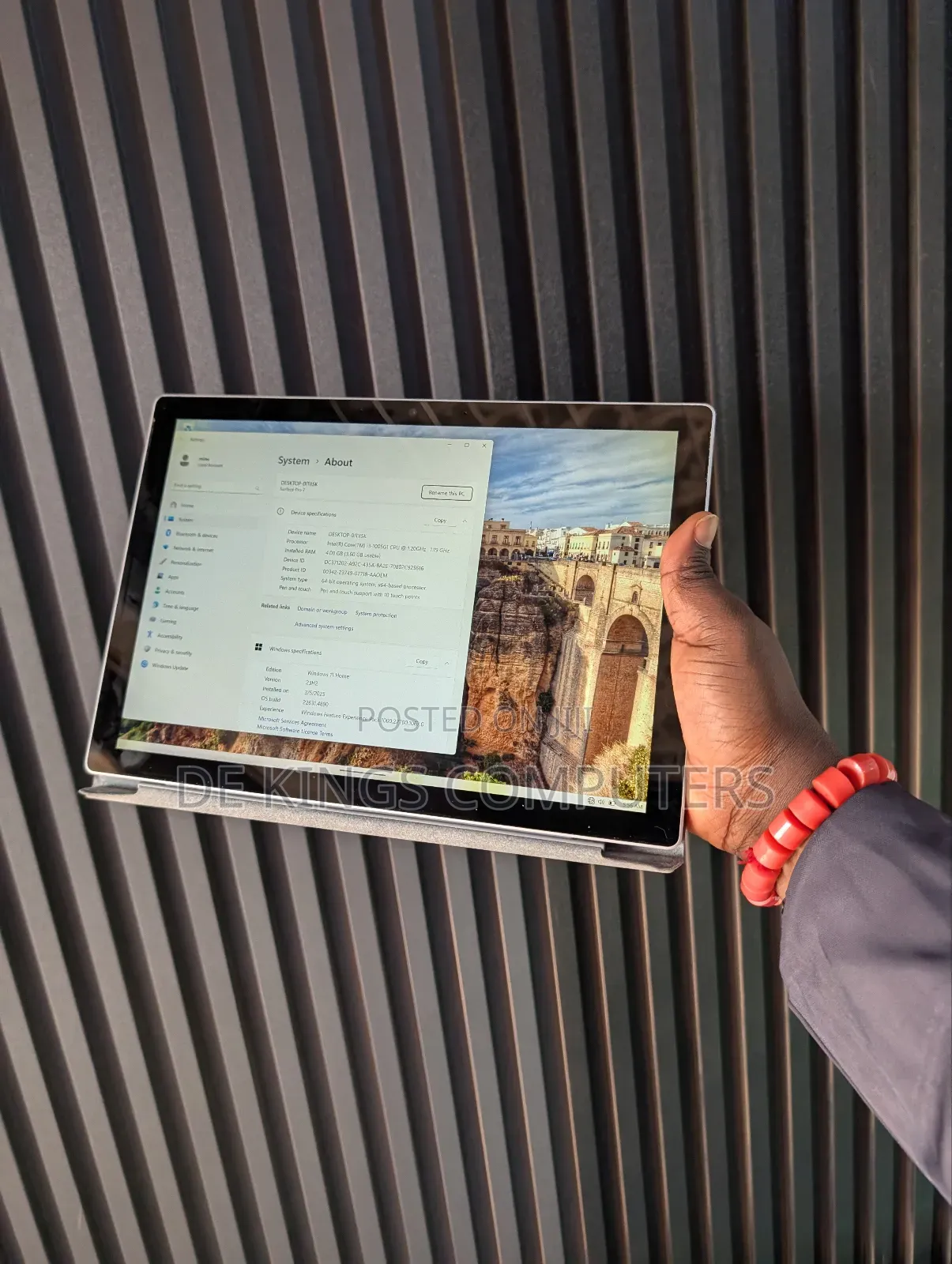 Laptop Microsoft Surface Pro 7 4GB Intel Core i3 SSD 128GB