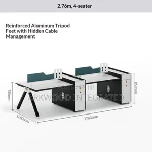 4 Seaters Contemporary Workstations Table