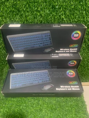 Kl220 Wireless Gaming Keyboard and Mouse With RGB Light