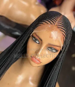 Center Part Braided Wig