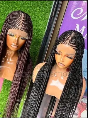Center Part Braided Wig