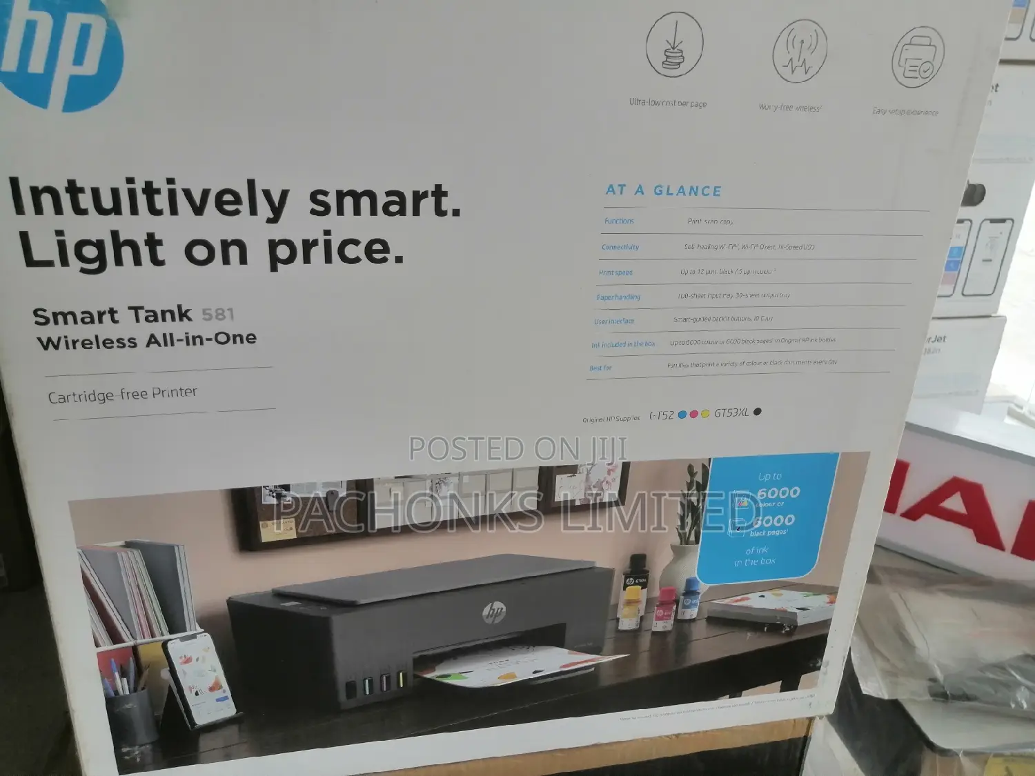Hp Smart Tank 581 Printer Wireless.