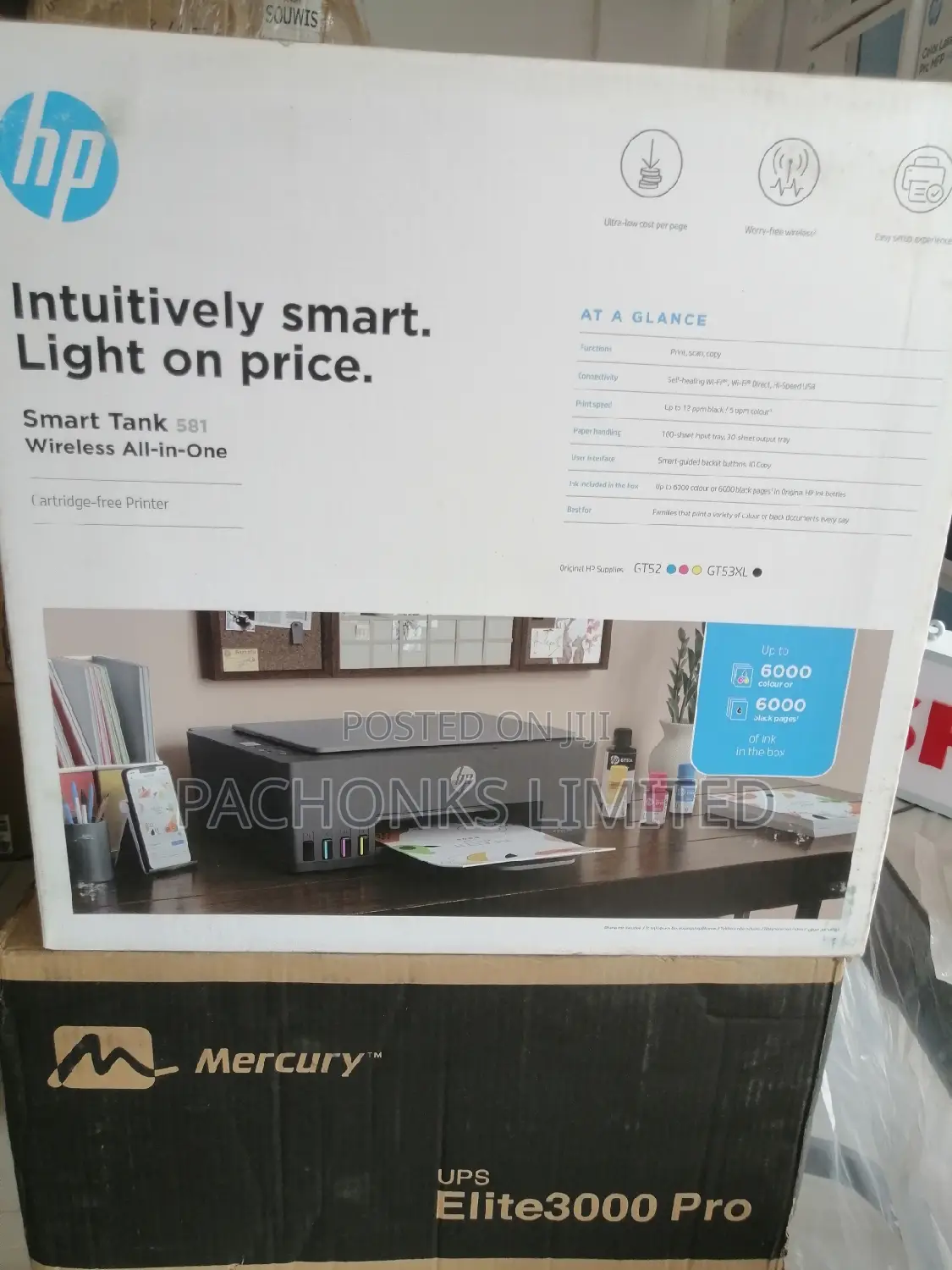 Hp Smart Tank 581 Printer Wireless.