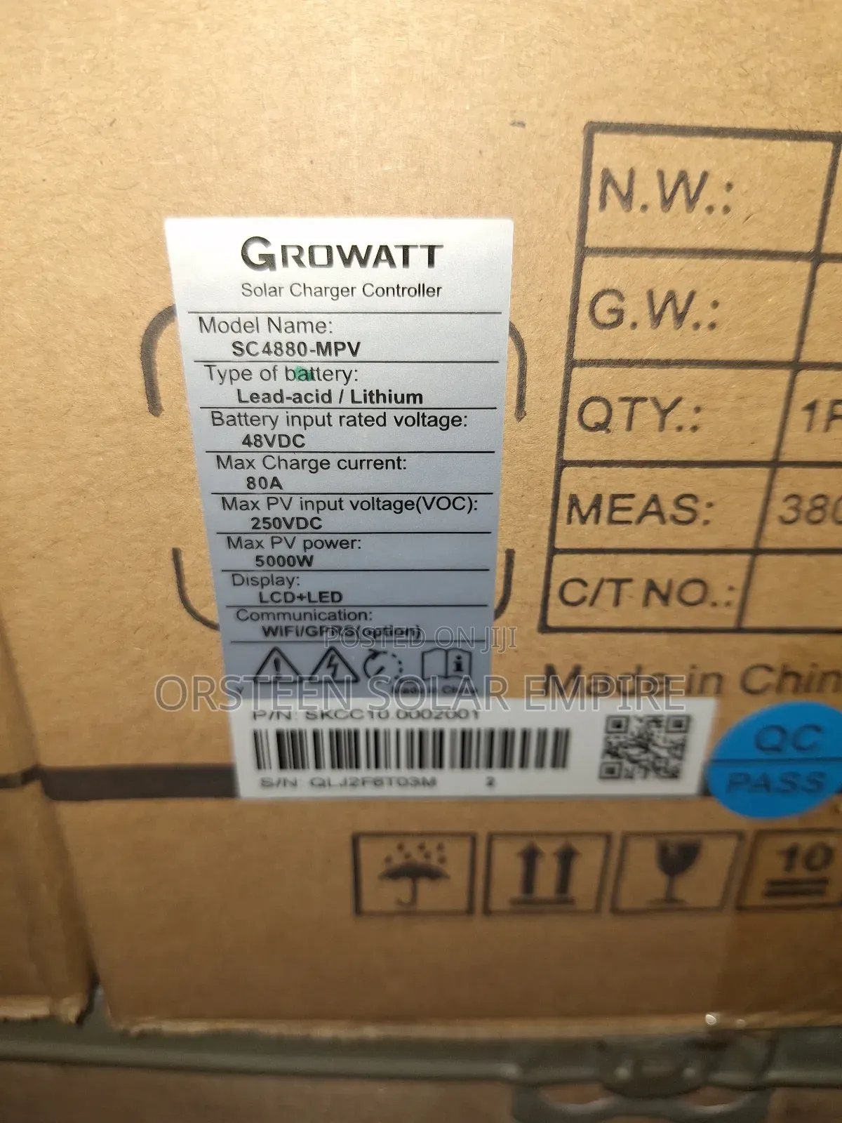 Growatt 80ahs Charge Controller