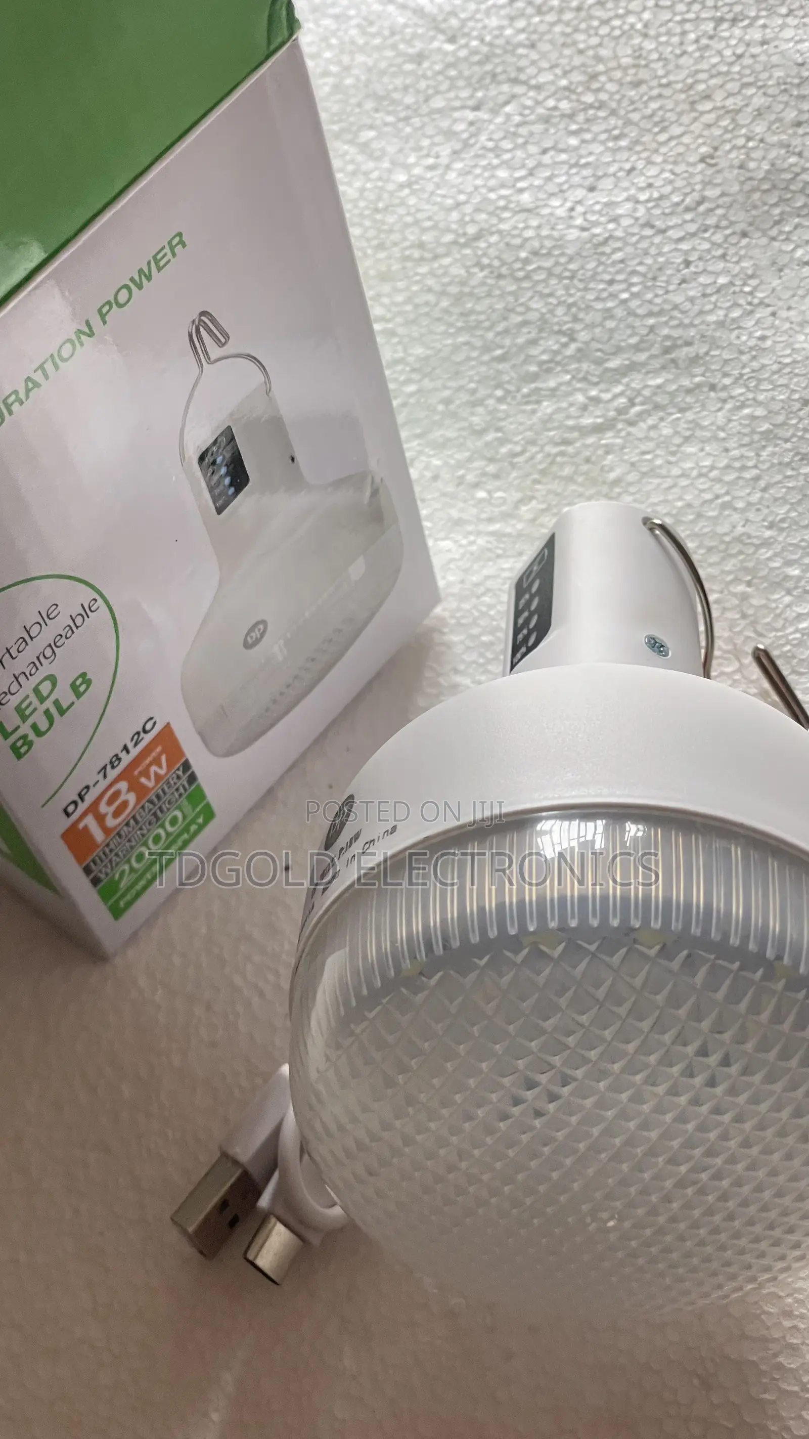 18 Watt Rechargeable Bob With Usb Charger