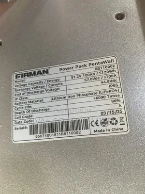 5kwh 51.2volts Fireman Hybrid Inverter