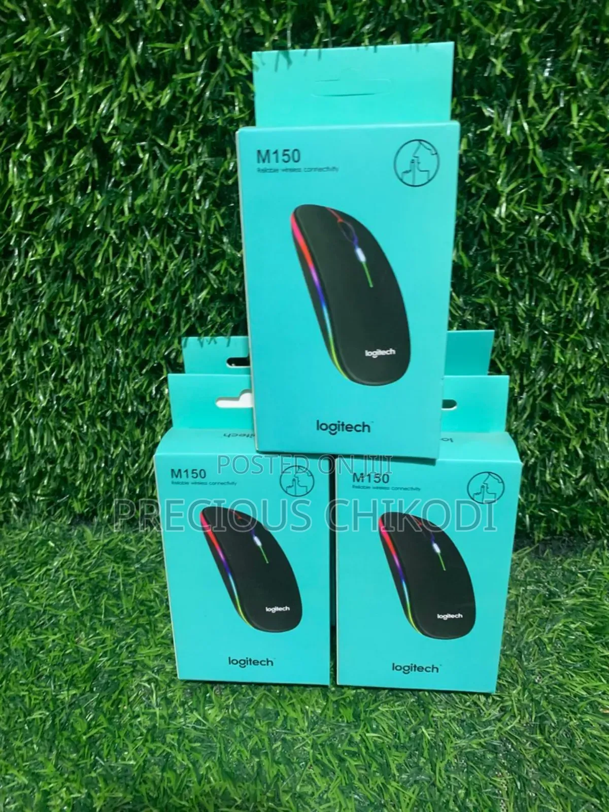 Logitech Wireless and Bluetooth Rechargeable Mouse With RGB Light
