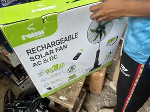 Brand New Iwin Rechargeable Solar Fan Dc Ac