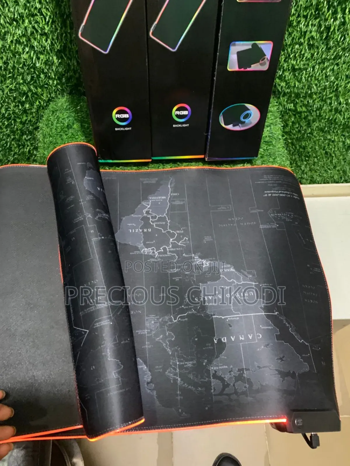 Map Table Mouse Pad With RGB Light