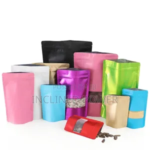 Aluminum Foil Standup Pouch With Window 9×13cm 50pcs