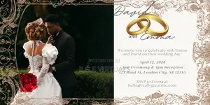 Elegant Wedding Invitation Card Design | Custom Luxury Designs