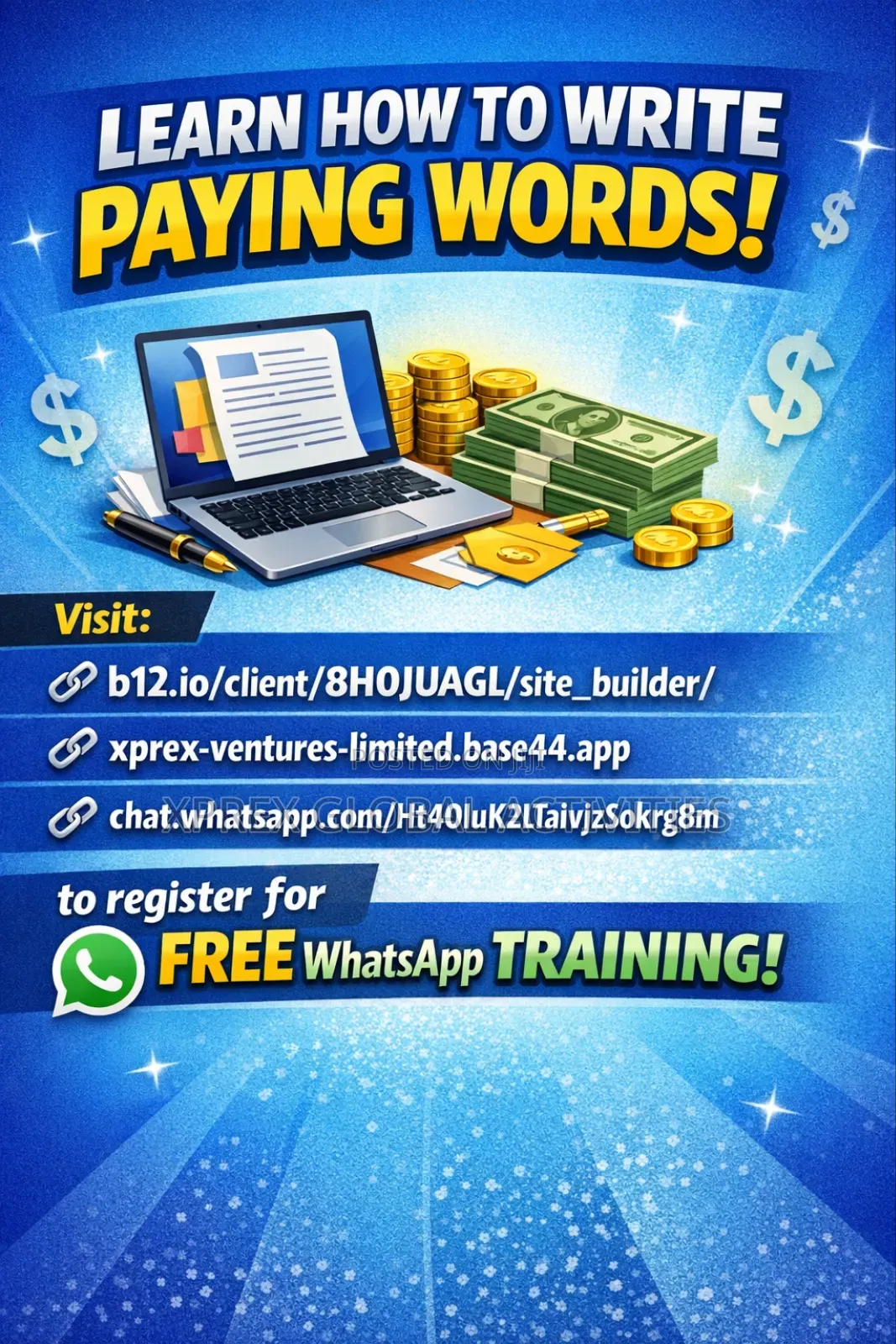 Learn How to Write Words That Pay!