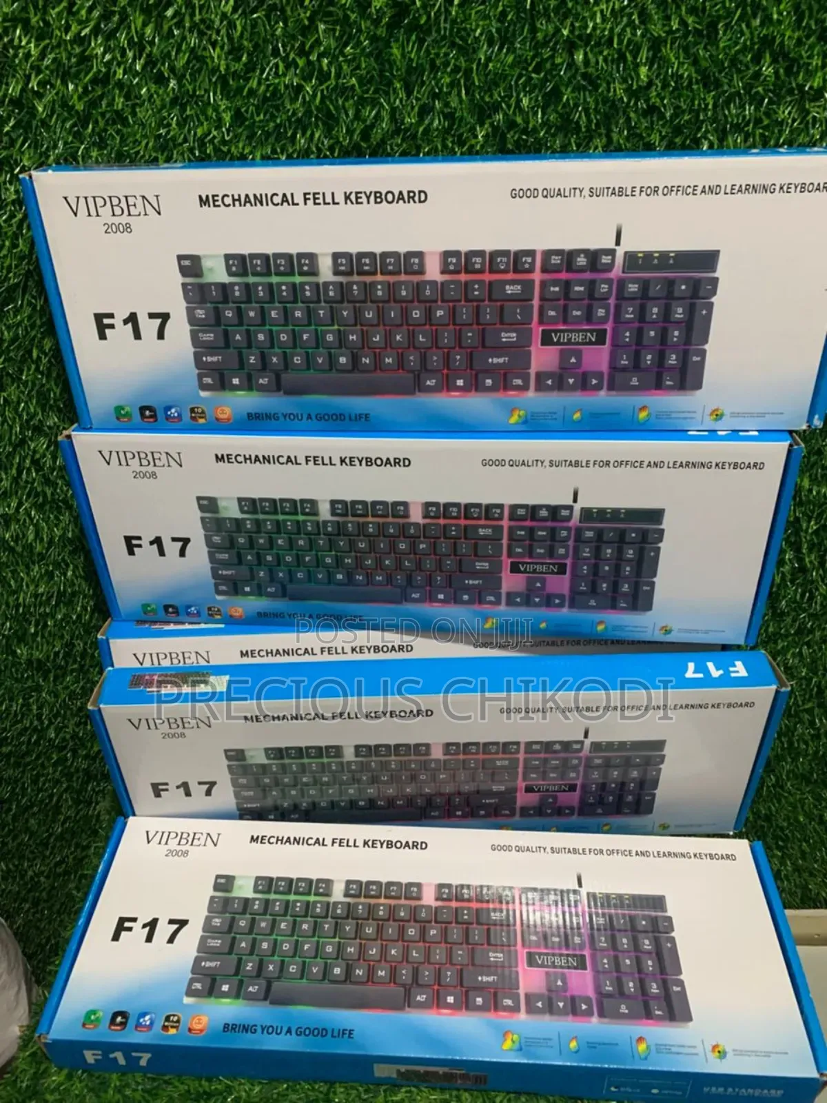 F17 Wired Mechanical Fell Keyboard