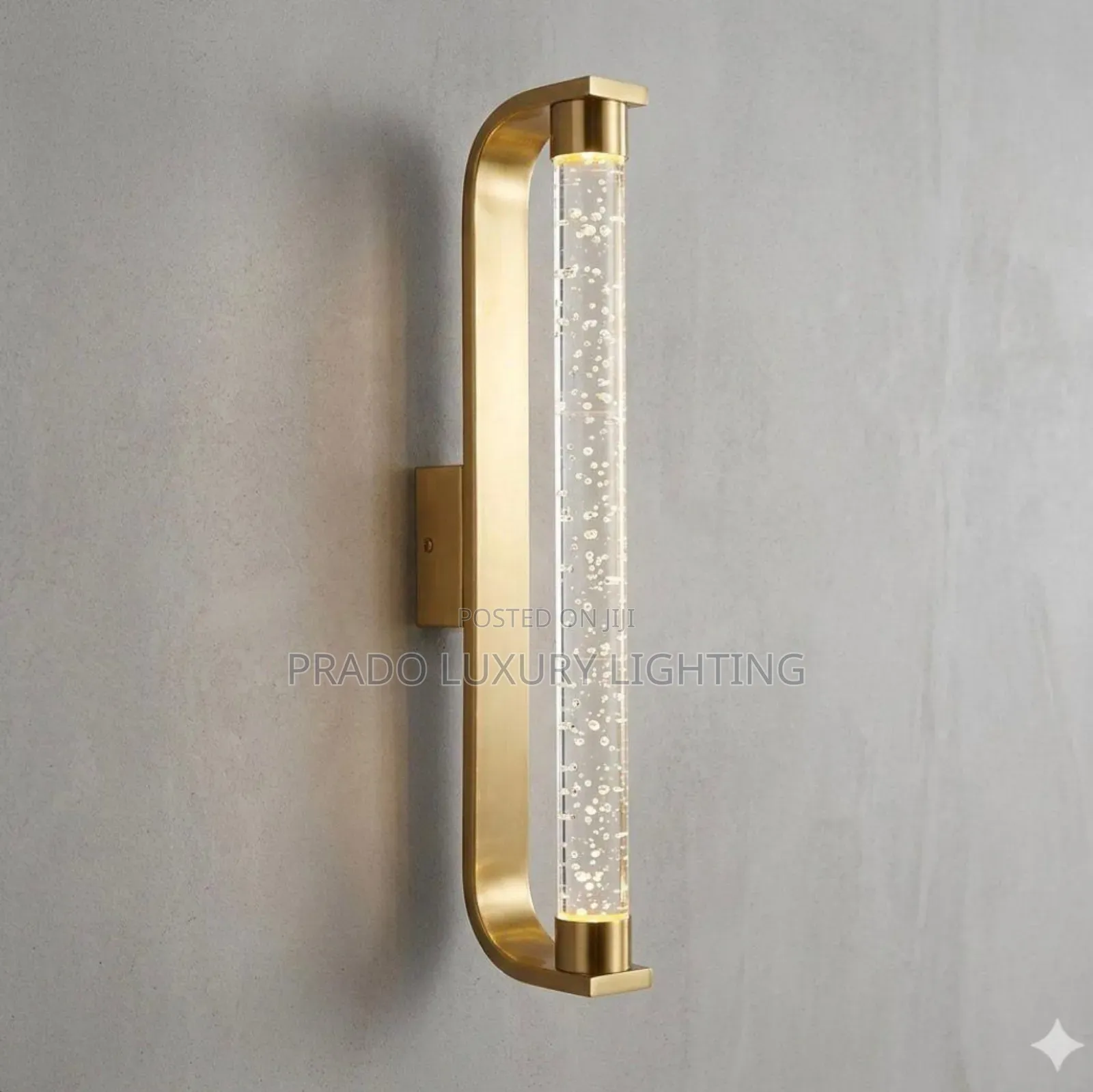 Gold and Black Wall Lamp