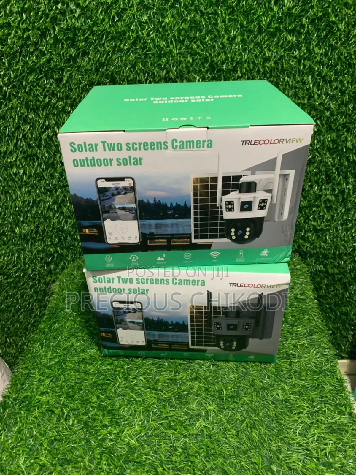 Outdoor Solar Two Screen Camera
